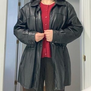 Bod & Christensen XL Black Leather Jacket